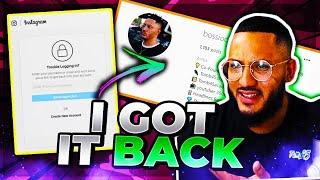 My Instagram Got hacked & DELETED! How I got it back! @bossiocuts