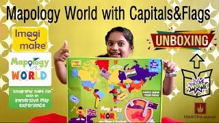 Mapology World with Flags and Capitals by Imagimake | Unboxing & Review | Educational Toys for Kids