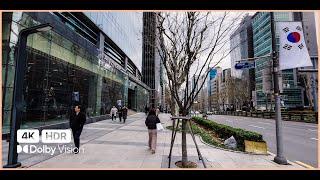 [4K HDR] 서울 강남 개발의 상징 테헤란로 GBD | 강남역에서 선릉역까지 걷기 | Walking Tour