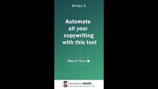 Automate all your copywriting with this tool | Digi Rakesh | #shorts