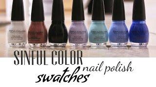 Sinful Color Nail Polish Swatches