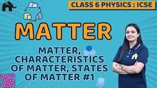 Matter Class 6 ICSE Physics Chapter 1 | Selina | Matter, Characteristics, States of Matter #1