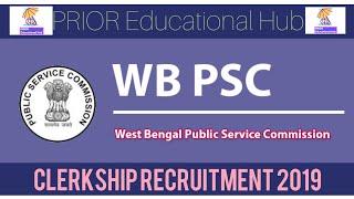 WB PSC Clerk Recruitment 2019