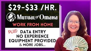 Many Mutual Of Omaha Work From Home Jobs ! $33/Hr. + No Experience Data Entry Equipment Provided