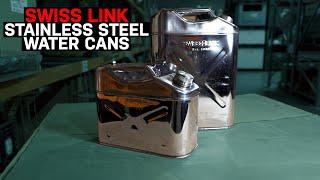 Swiss Link Stainless Steel Water Cans