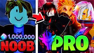 I Went NOOB to PRO In ONE Video on Anime Vanguards! [Full Movie]