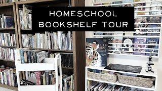 Bookshelf Tour // What's On Our Homeschool Bookshelves