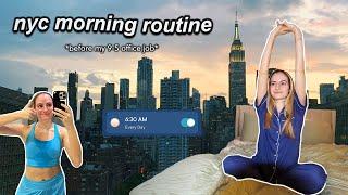 REALISTIC *but productive* NYC morning routine (before working my 9-5 office job)