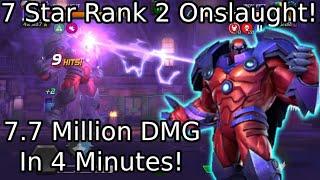 7 Star Rank 2 Onslaught Gameplay With Max Boosts! Insane DOT! | Marvel Contest Of Champions