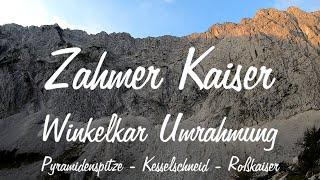 Zahmer Kaiser Gratwanderung Pyramidenspitze Roßkaiser September 2020