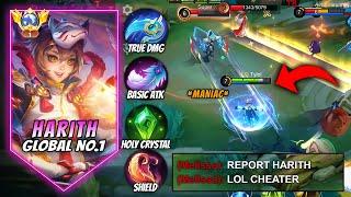 Harith Gold Lane BEST BUILD 2024 - Harith Top Global Gameplay MLBB