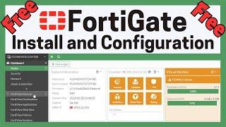 Free FortiGate Install and Configuration | Create Fortigate LAB for Training