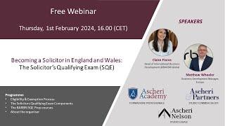 Becoming a Solicitor in England and Wales: The Solicitor’s Qualifying Exam (SQE)