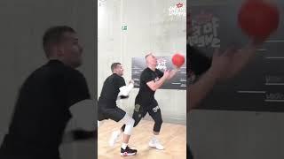 1 on 1 at his beat 