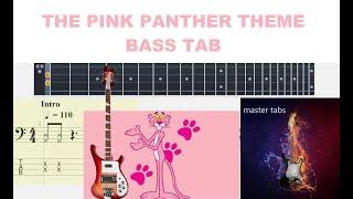 THE PINK PANTHER THEME | HENRY MANCINI | BassTab #tutorial #Mastertabs#BestFreeYoutubeMusic##pink