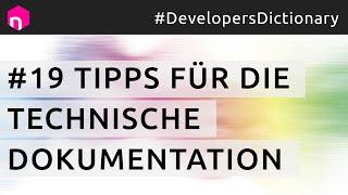 Tipps für die technische Dokumentation // deutsch