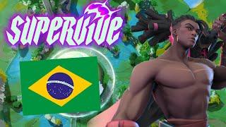 SUPERVIVE put me in the South American Server so I played Brall on 140 Ping