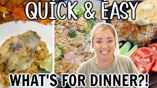 QUICK AND EASY DINNERS | WHAT'S FOR DINNER | YOUR FAMILY WILL LOVE THESE RECIPES | EASY COOKING