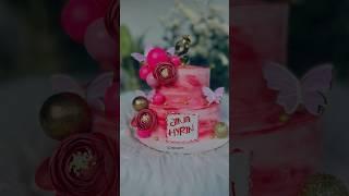 One Kg two tier cake #cakedecorating