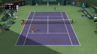 How realistic is this old Tennis game! Top Spin 4