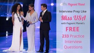 Prepare Like Miss USA with 233 FREE Practice Pageant Interview Questions
