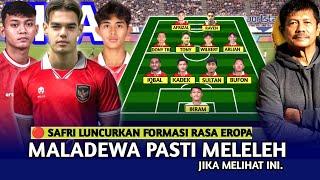 SEMUA TERHARU MELIHAT INI. LINE UP TIMNAS U20 INDONESIA VS MALADEWA KUALIFIKASI PIALA ASIA U20