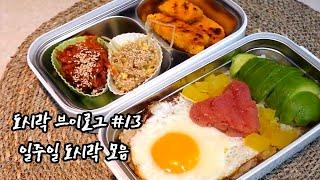 남편도시락아보카도명란덮밥/소불고기/샐러리 돼지고기 볶음/두부달걀구이 등