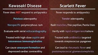 Kawasaki Disease vs. Scarlet Fever