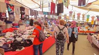 Turkish Market Tour 2022 [4k60fps]İzmir Şirinyer Bazaar