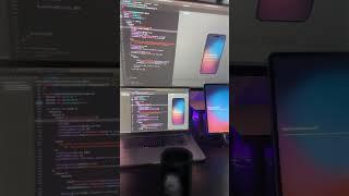 Working on a SwiftUI Login Screen #SwiftUI #buildinpublic #swiftlang #desksetup