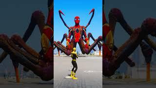 GTA V: RANDOM SPIDE-RMAN BABY VS 6 LAG SPIDER MAN BATTLE #shorts