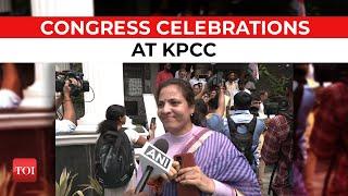 Congress Surges Ahead with 118 Seats: Supporters Erupt in Joyous Celebration