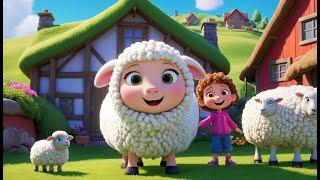 White Sheep, Fluffy and Fat | Cute Sheep Nursery Rhyme | Fun Toddler Animal Song