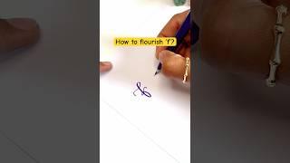 How to do flourish calligraphy? ️#flourishing #calligraphy #tiktok #lettering #shorts