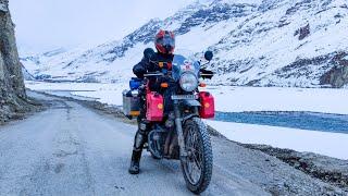 Spiti valley ka धनकर गांव ️️  | Kaza | Winter spiti | Royal Enfield Himalayan | @Lehexpress