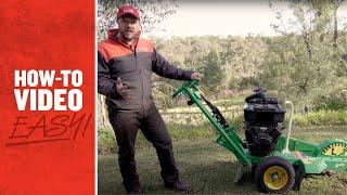 How to Use a Stump Grinder