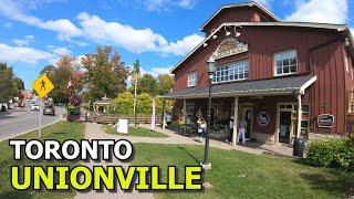 [4K]  Unionville Main Street Walking Tour in Markham | Toronto Ontario Canada