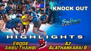 Knock Out | Alathankarai B vs Erode Anbu Thambi | Dharugapuram Kabaddi Match 2022