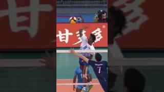 Ajith lal's super spike in India vs Korea  Volleyball match