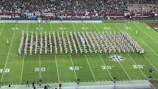 Brilliant Fightin’ Texas Aggie Band Halftime Drill During Game Against LSU 2024