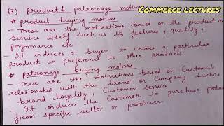 Buying motives of consumer || marketing management notes