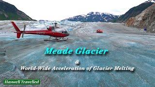 Meade Glacier in Juneau Icefield | Global Acceleration of Glacier Melting - Alaska 4K