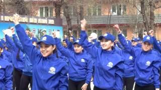 Флэшмоб студентов КазУМОиМЯ имени Абылай хана