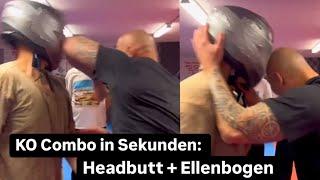 KO Combo in Sekunden: Headbutt + Ellenbogen | Fight Mentality - Ahmet Kaydul | #Infight #closecombat