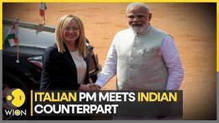 Giorgia Meloni meets Indian PM Narendra Modi | First Italian PM to visit New Delhi in 5 years