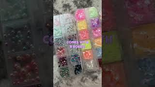 unboxing nail charms from amazon!  #diynails #nailart #nailpolish #naildesigns #shorts