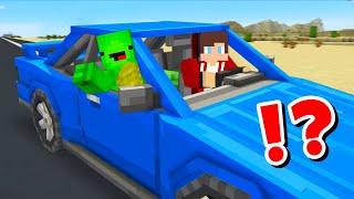 JJ and Mikey Survive Inside The CAR CHALLENGE in Minecraft / Maizen animation