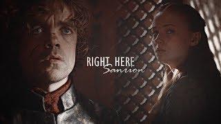 tyrion + sansa || right here