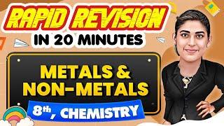 Metals & Non-Metals - Rapid Revision in 20 Minutes|| Chemistry, Class 8th 