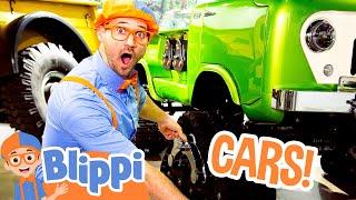 Blippi Colors a Car in Real Life! Educational Videos for Toddlers